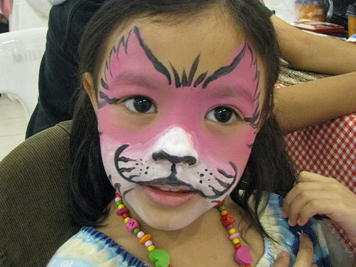 painting pictures ideas. tiger face painting ideas.